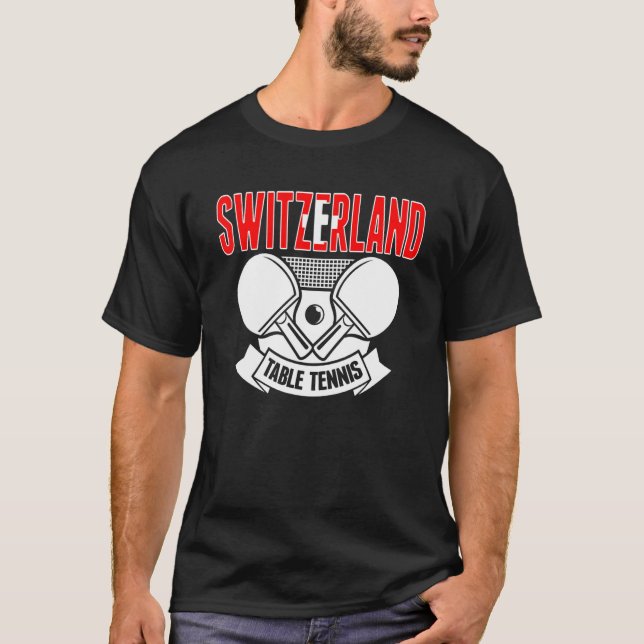 Camiseta Suiza Ping Pong Swiss Table Tenis Support (Anverso)