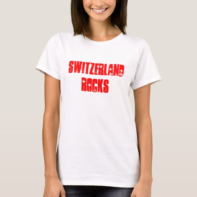 Camiseta Suiza Rocks souvenir T-Shirt (Anverso)