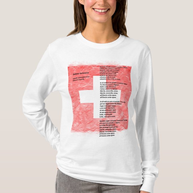 Camiseta Suiza: Salmo svizzero (Anverso)