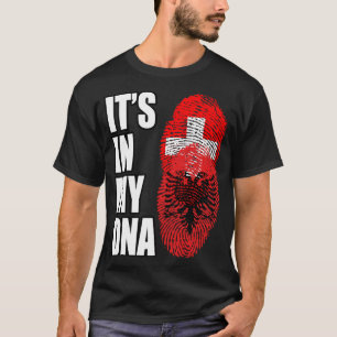 Camiseta Suiza Y El Patrimonio De La Mezcla Albanesa De ADN