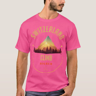 Camiseta Suizo de ropa de recuerdo - Senderismo suizo