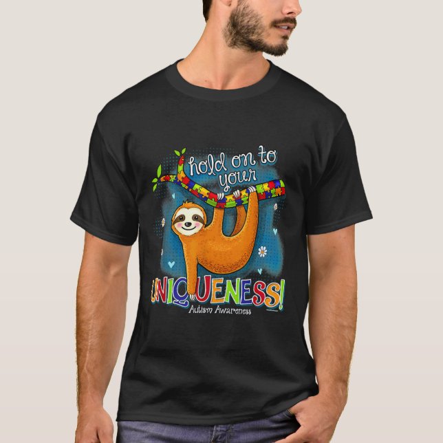 Camiseta Sujeta de eslogan de la pieza del rompecabezas Cor (Anverso)