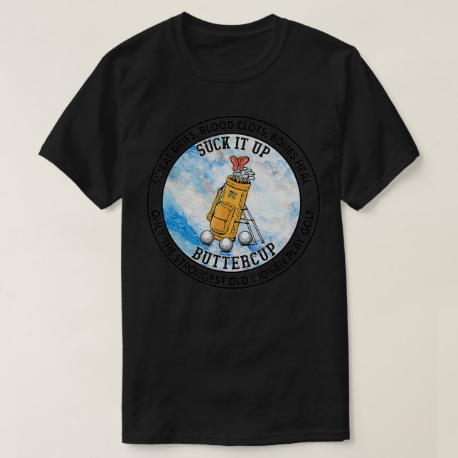 Camiseta Sujétalo a ButtercupSudor seco, mujer mayor (Diseño del anverso)