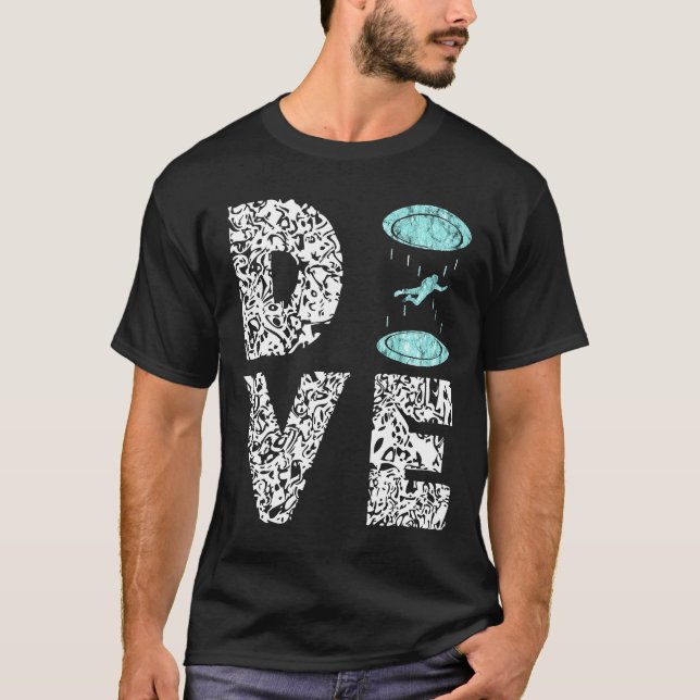 Camiseta Sujeto de vuelo de túnel de viento de buceo interi (Anverso)