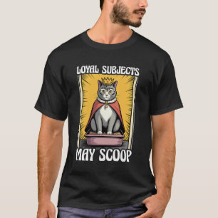 Camiseta Sujetos Leales de Gatos Divertidos Pueden Recoger 