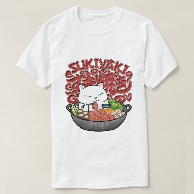 Camiseta Sukiyaki Cat (Diseño del anverso)