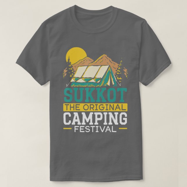 Camiseta Sukkot El original festival de camping Israelite S (Diseño del anverso)