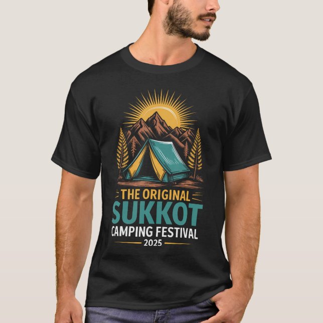 Camiseta Sukkot The Original Camping Festival 2025 Sukkot (Anverso)