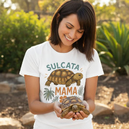Camiseta Sulcata Mama Tortoise Mom Regalo por ella