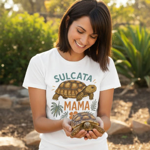 Camiseta Sulcata Mama Tortoise Mom Regalo por ella