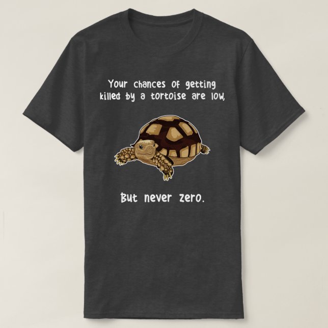 Camiseta Sulcata Tortoise Nunca Cero (Diseño del anverso)