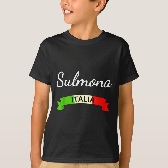 Camiseta Sulmona Italy Flag Italia Souvenir Gift Matching I (Anverso)