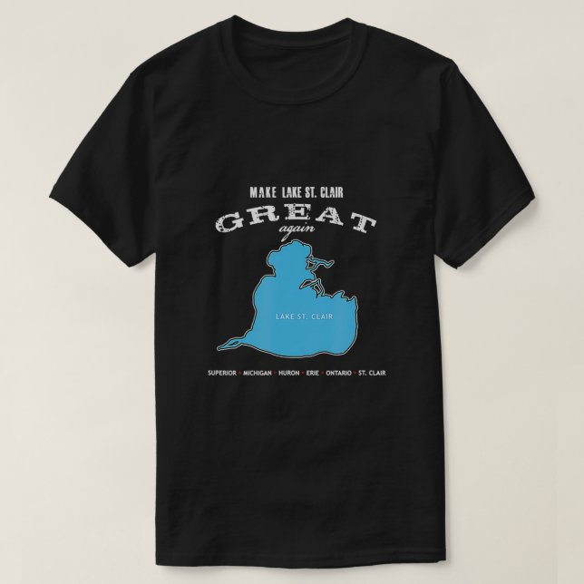 Camiseta Suma de Michigan en barco de vela para la pesca en (Diseño del anverso)