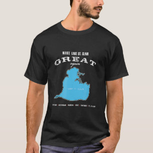 Camiseta Suma de Michigan en barco de vela para la pesca en