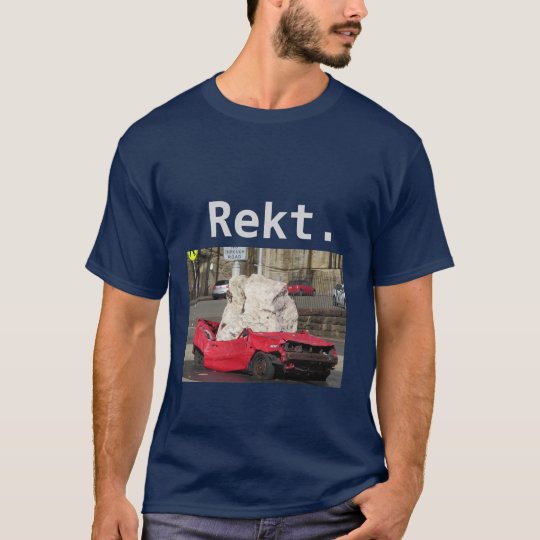 Camiseta sumada videojugador del coche de "Rekt"