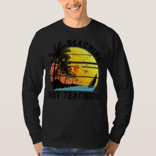 Camiseta Sumario de Vintage Retro No Enseñanza