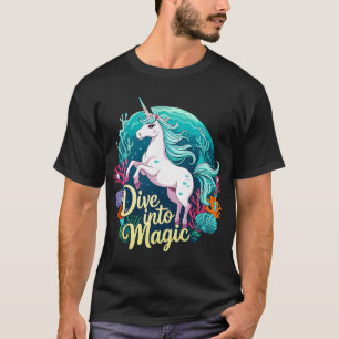 Camiseta Sumérgete en la Magia – Unicornio de Arrecife