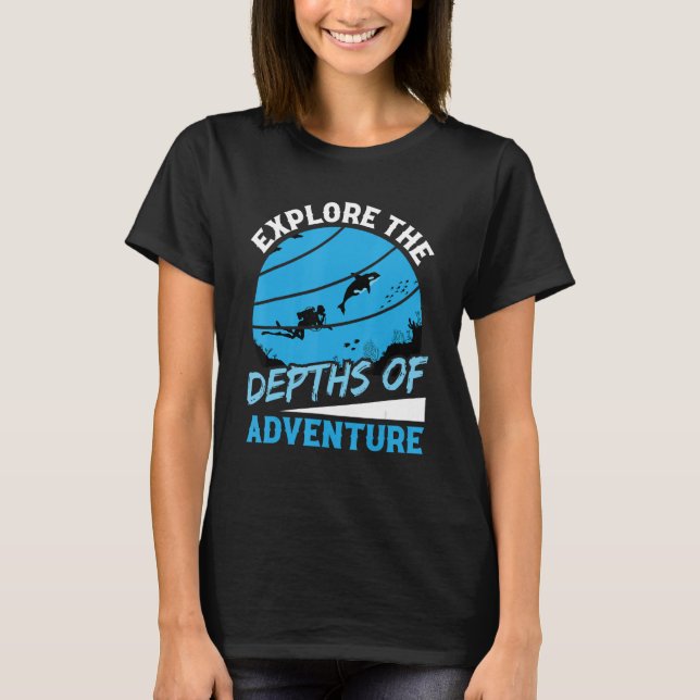 Camiseta Sumérgete en Riviera Maya Explora las Profundidade (Anverso)