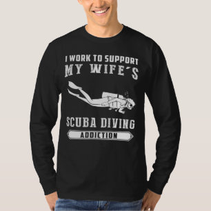 Camiseta ¡Sumergirse en el humor! Trabajo para apoyar a mis