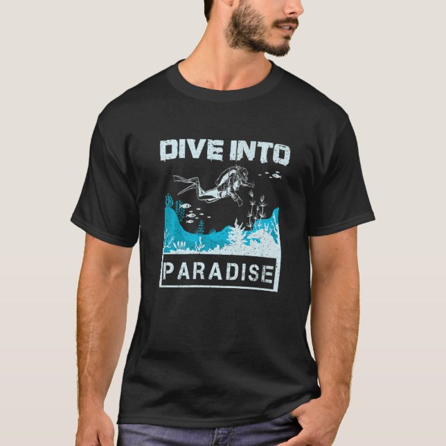 Camiseta Sumergirse en el paraíso (Anverso)