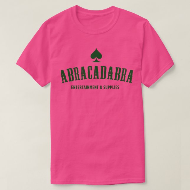 Camiseta Suministros de entretenimiento Abracadabra (Diseño del anverso)
