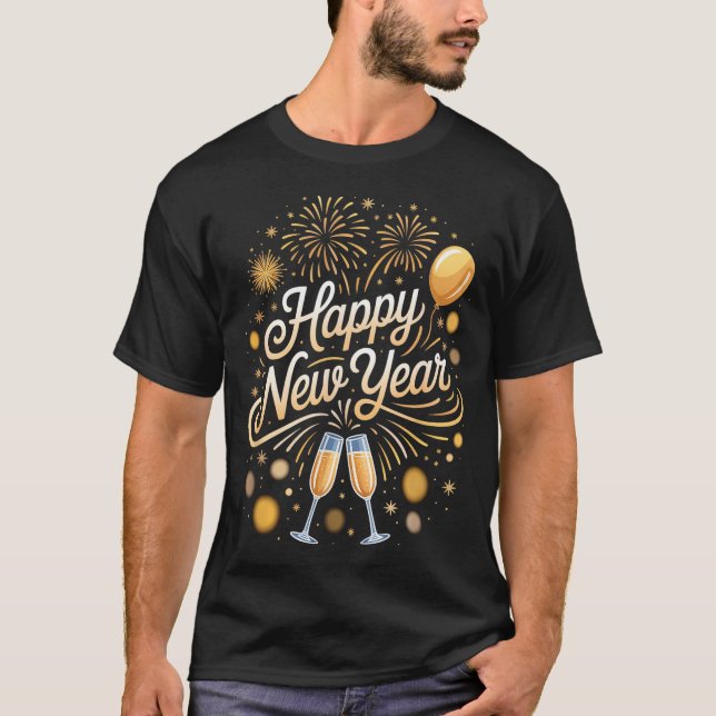Camiseta Suministros de Nochevieja Fuegos Artificiales (Anverso)