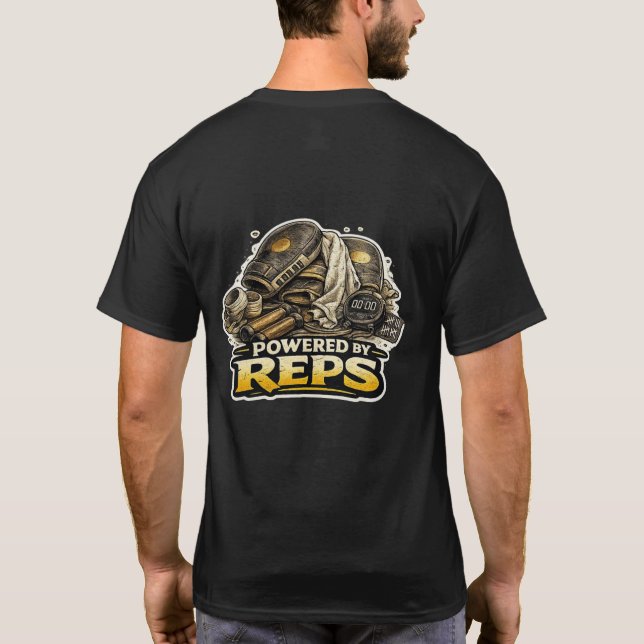 Camiseta Suministros de Sensei con el poder de Reps Artes M (Reverso)