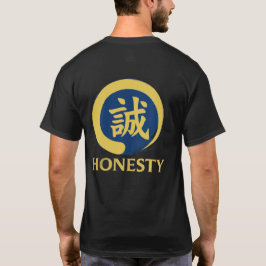 Camiseta Suministros del Sensei Bushido Honestidad Kanji