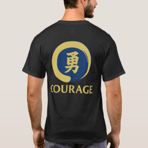 Camiseta Suministros del Sensei Bushido Kanji de Coraje