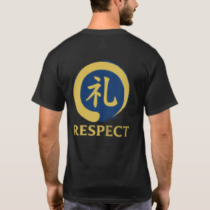 Camiseta Suministros del Sensei Bushido Respeto Kanji