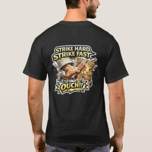 Camiseta Suministros del Sensei Golpea Fuerte Golpea Rápido
