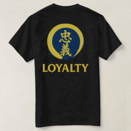 Camiseta Suministros del Sensei Kanji de Lealtad Bushido