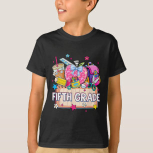 Camiseta Suministros Elegantes Quinto Grado Feliz Último Dí