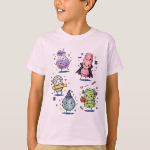 Camiseta Suministros Escolares Espeluznantes de Halloween P