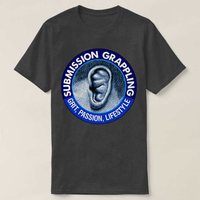Camiseta Sumisión grappler cauliflower ear jiu jitsu judo (Diseño del anverso)