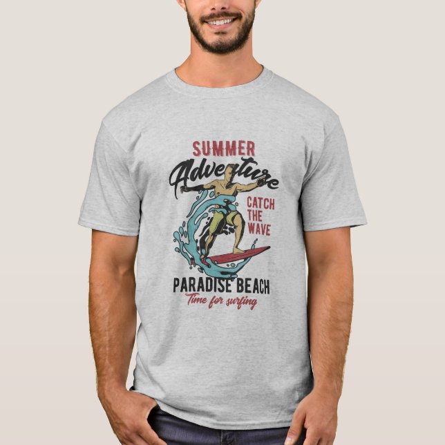 Camiseta Summer Adventure capta la ola (Anverso)