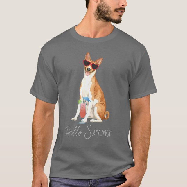 Camiseta Summer Basenji T-Shirt (Anverso)