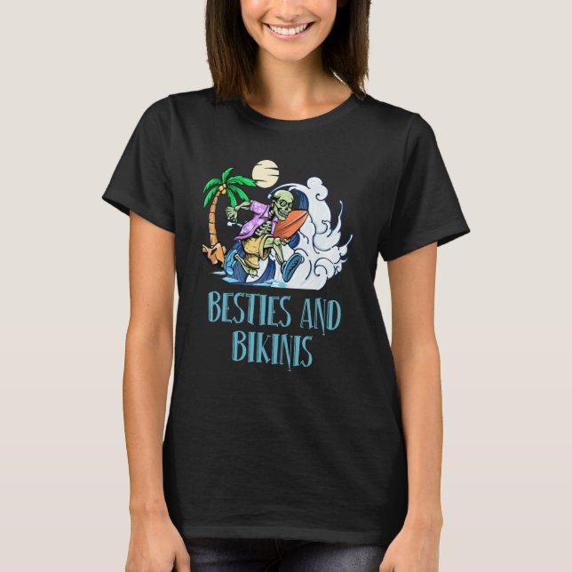 Camiseta Summer Beach Bikinis Beach Friends Ocean Buddy Swi (Anverso)