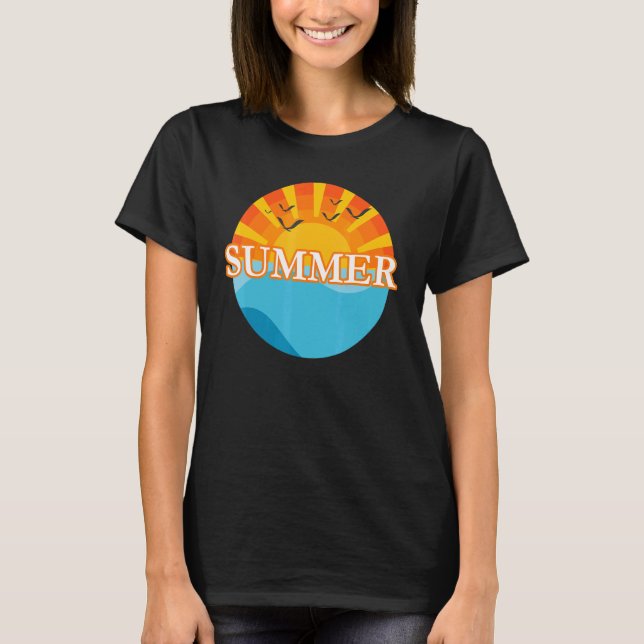 Camiseta Summer Beach Sunset (Anverso)