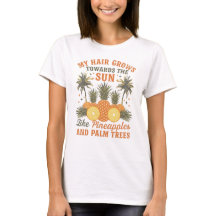 Summer Black Hair Appreciation Tropical Custom Tee
