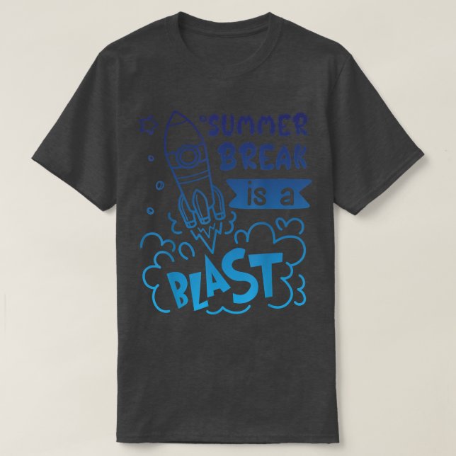 Camiseta Summer Break es una explosión de un niño Chica ast (Diseño del anverso)