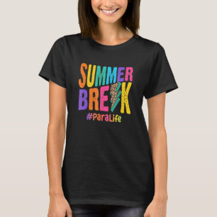 Camiseta Summer Break Para Life Leopard Summer Vibes Beach