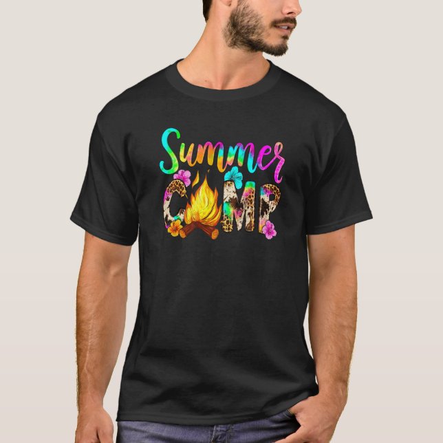Camiseta Summer Camp Leopard Campfire Cumbre del País Occid (Anverso)