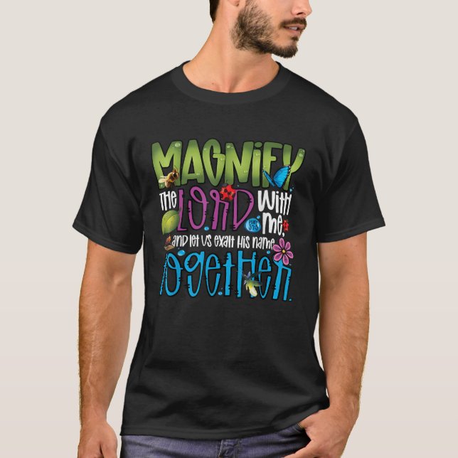 Camiseta Summer Camp Magnify The Lord With Me VBS 2025 Men  (Anverso)