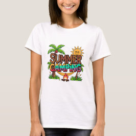 Camiseta Summer Camping Leopard Print Beach Hammock