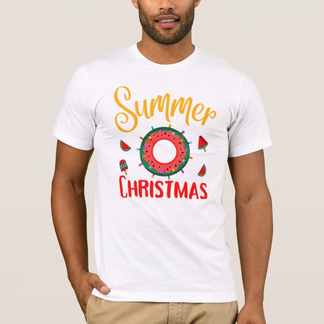 Camiseta Summer Christmas July T-Shirt (Anverso)