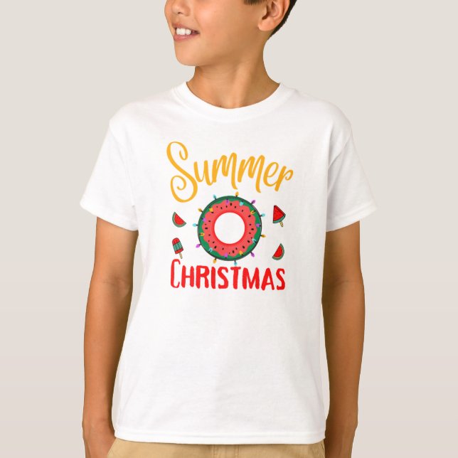 Camiseta Summer Christmas July T-Shirt (Anverso)