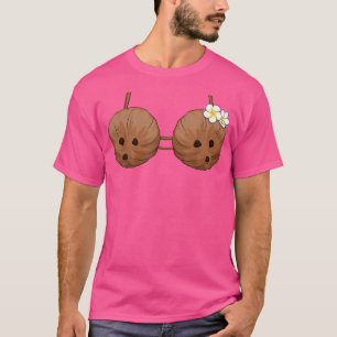 Camiseta Summer Coconut Bra Halloween Costume Hawaii Aloha