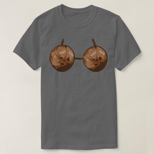 Camiseta Summer Coconut Bra Halloween Disstume Funny Set (Diseño del anverso)