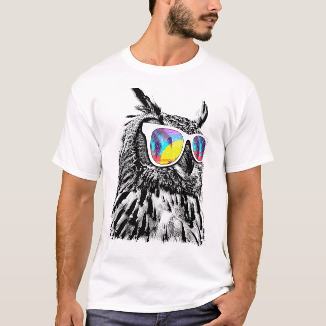 Camiseta Summer cool owl (Anverso)